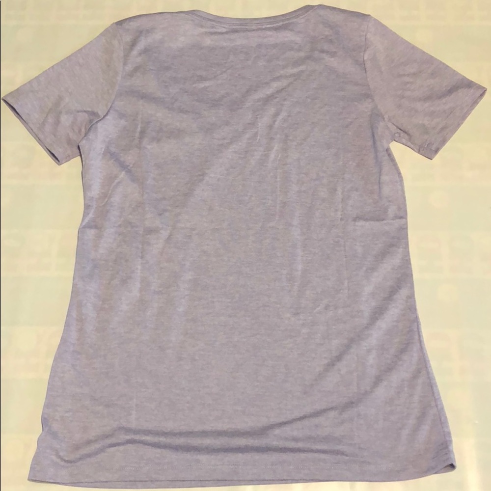 NIKE WOMENS purple dri-fit short sleeve top - Picture 4 of 4